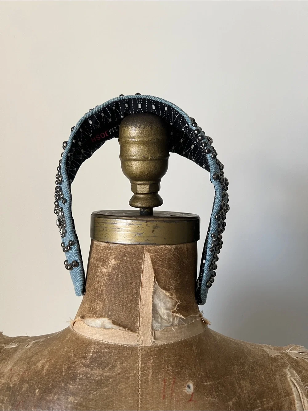 Namjosh denim studded headband
